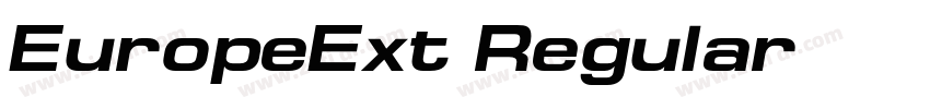 EuropeExt Regular字体转换